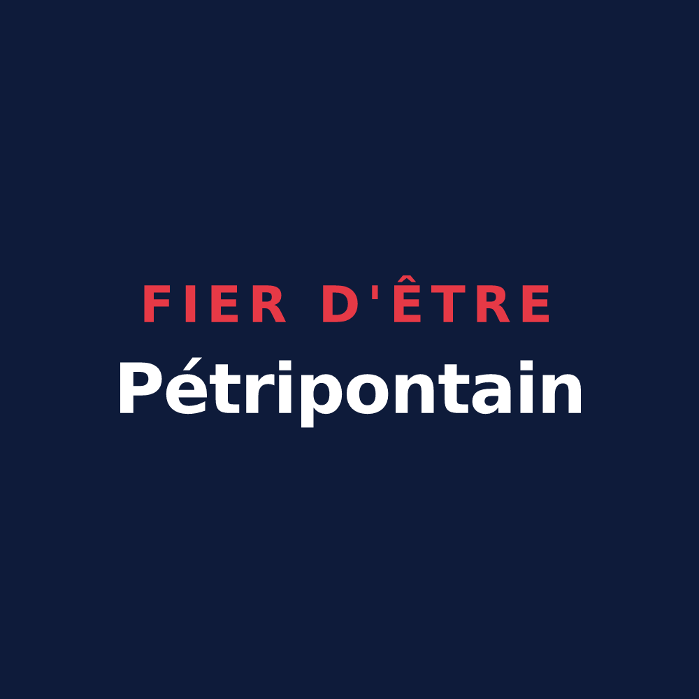 T-shirt « Fier d'être Pétripontain » — design pour Pont-Saint-Pierre