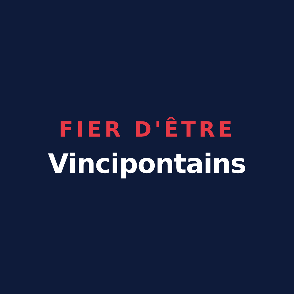 T-shirt « Fier d'être Vincipontains » — design pour Pont-Saint-Vincent