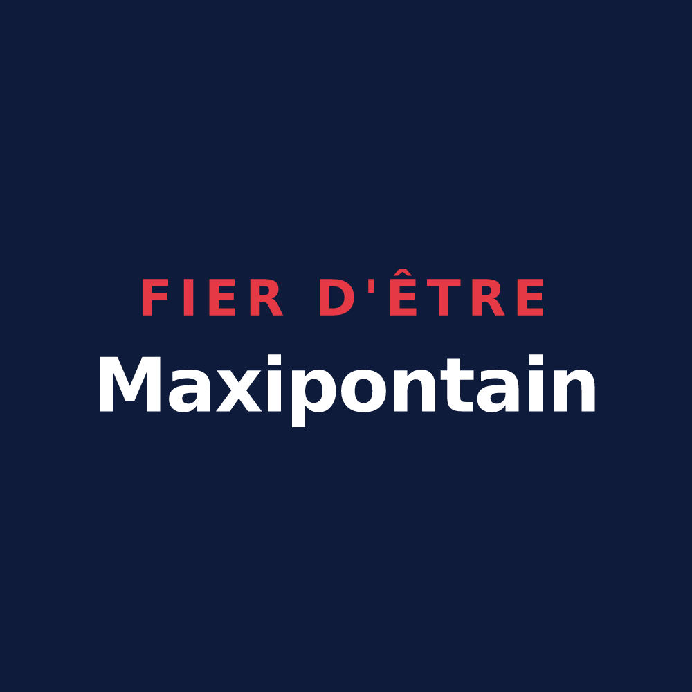 T-shirt « Fier d'être Maxipontain » — design pour Pont-Sainte-Maxence