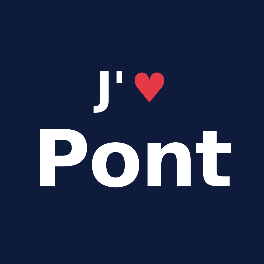 T-shirt personnalisé Pont — design J'aime Pont