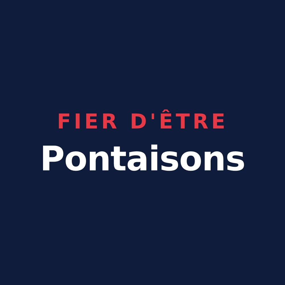 T-shirt « Fier d'être Pontaisons » — design pour Pontaix