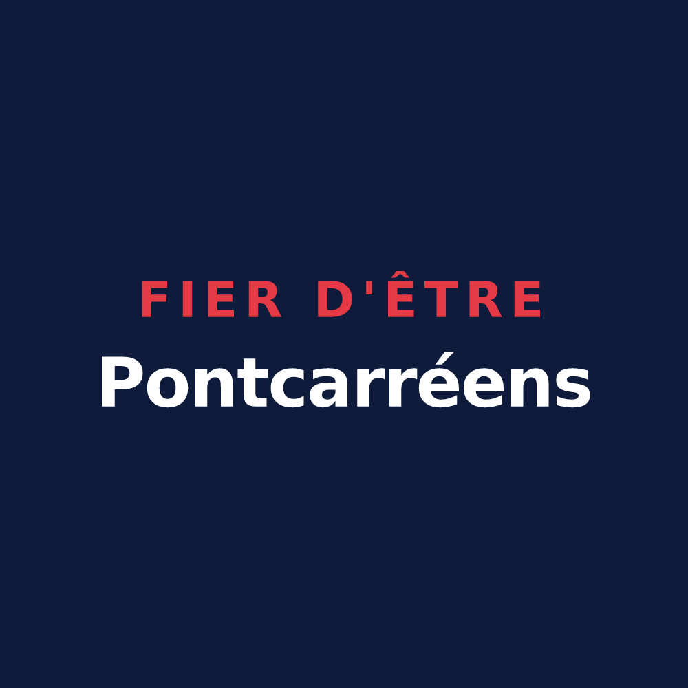 T-shirt « Fier d'être Pontcarréens » — design pour Pontcarré