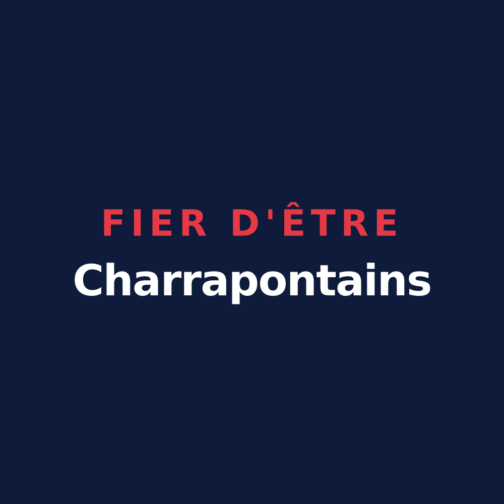 T-shirt « Fier d'être Charrapontains » — design pour Pontcharra