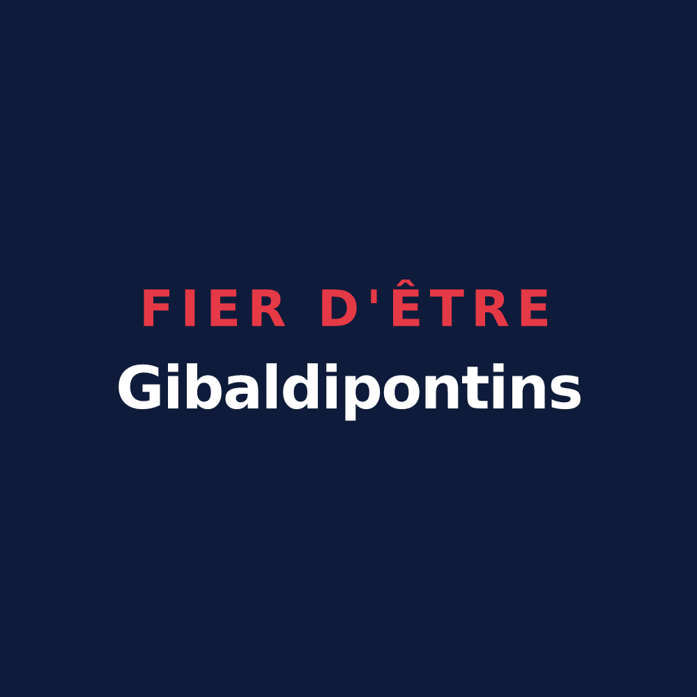 T-shirt « Fier d'être Gibaldipontins » — design pour Pontgibaud