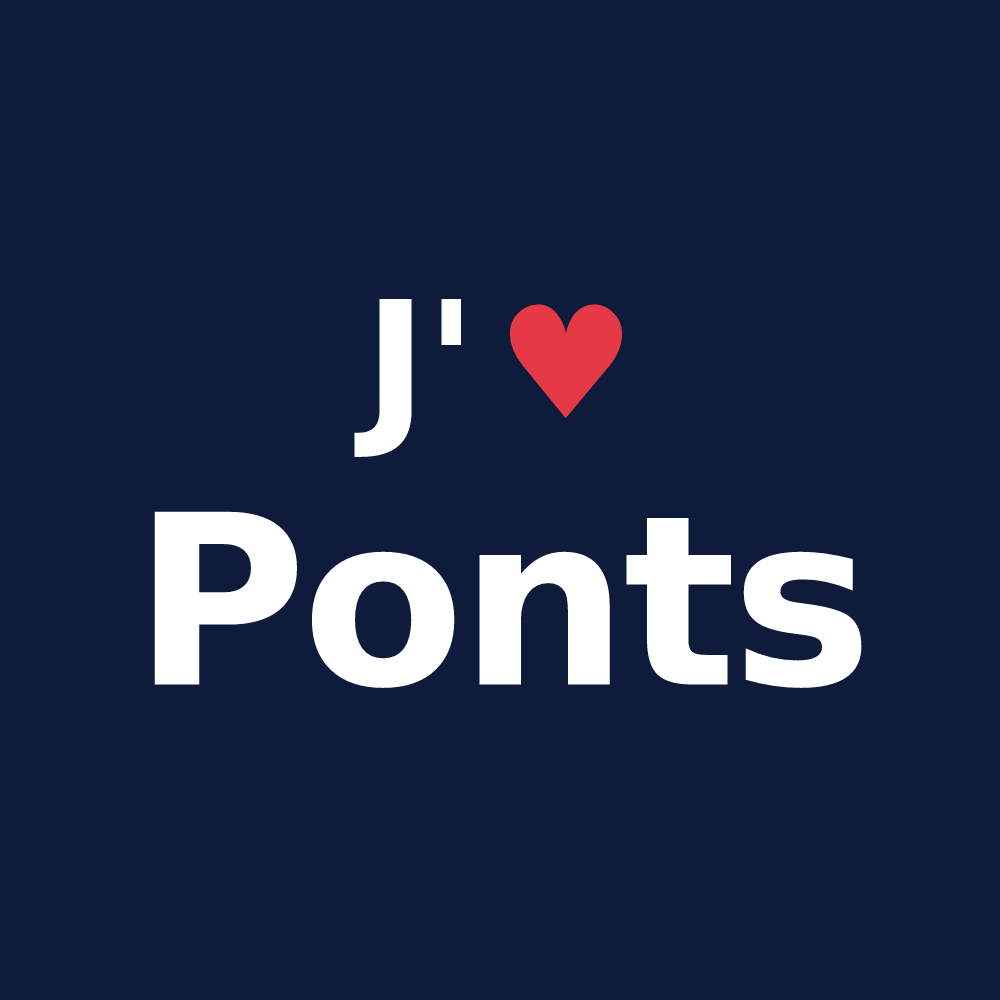 T-shirt personnalisé Ponts — design J'aime Ponts
