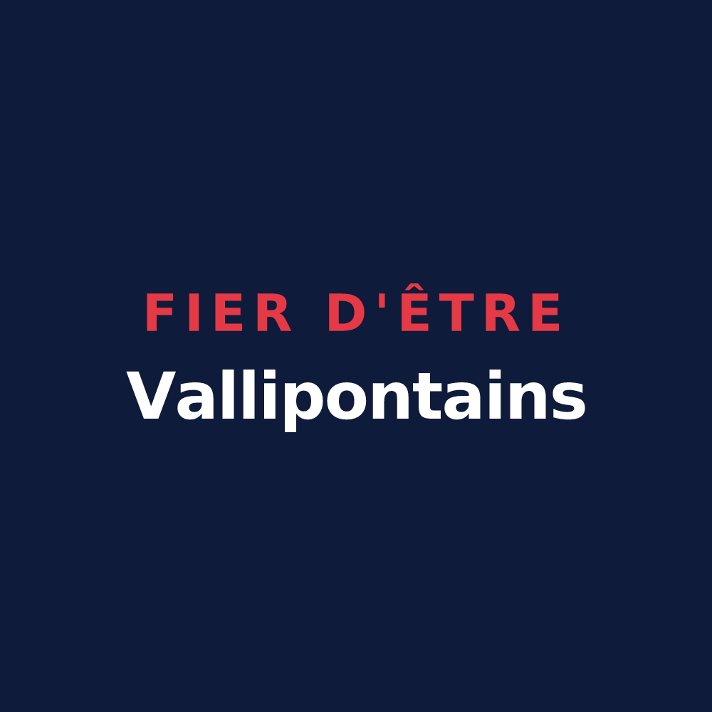T-shirt « Fier d'être Vallipontains » — design pour Pontvallain
