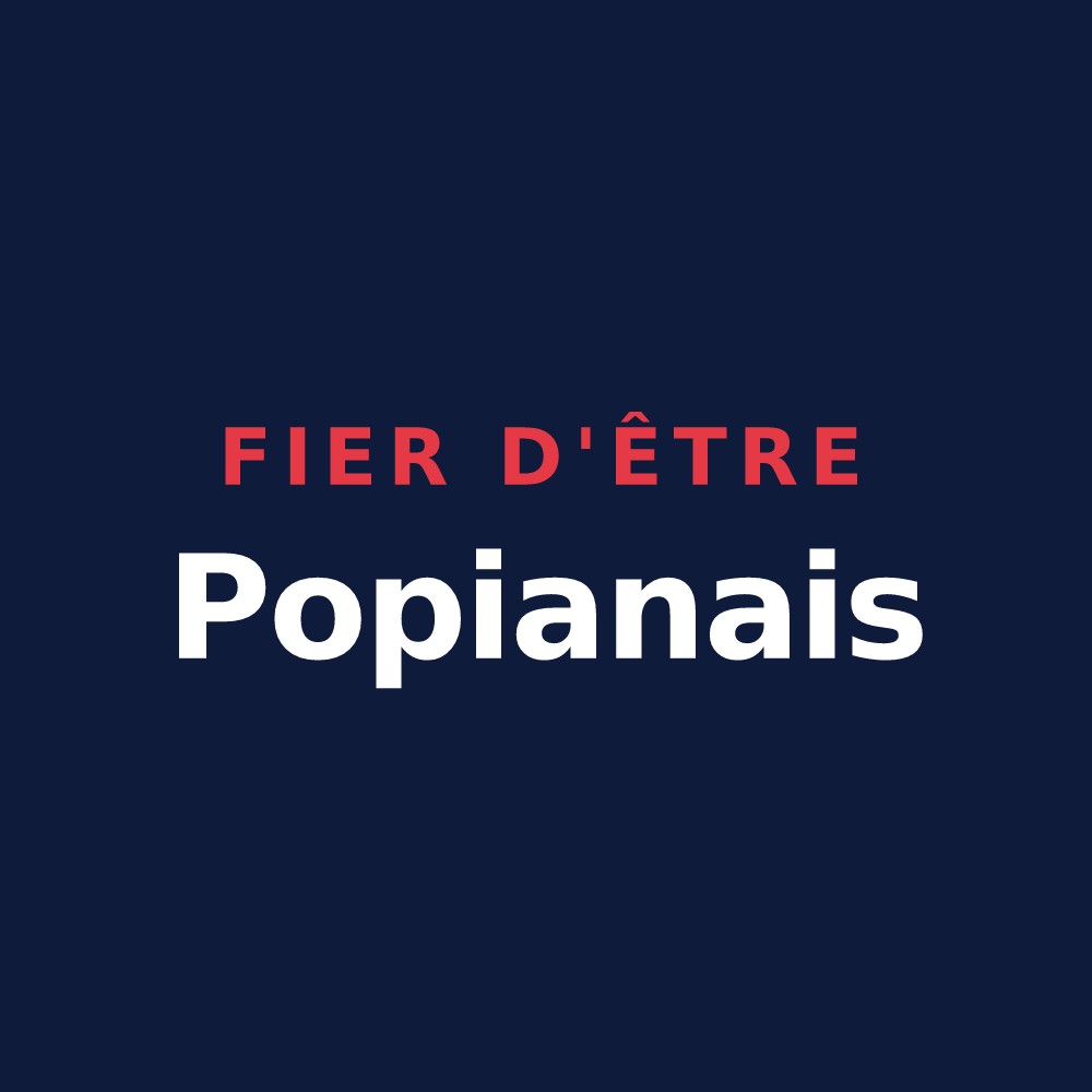 T-shirt « Fier d'être Popianais » — design pour Popian