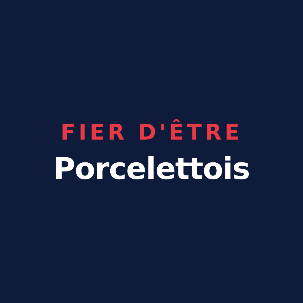 T-shirt « Fier d'être Porcelettois » — design pour Porcelette