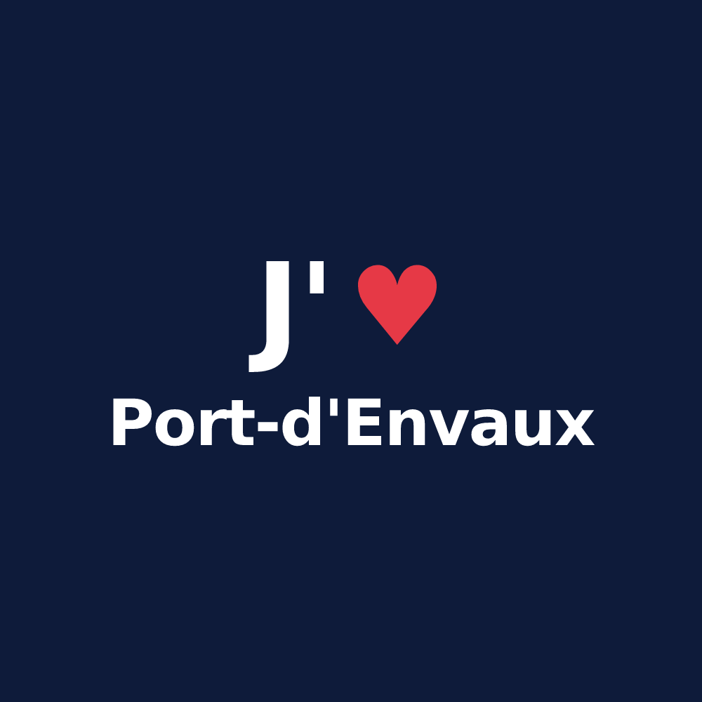T-shirt personnalisé Port-d'Envaux — design J'aime Port-d'Envaux
