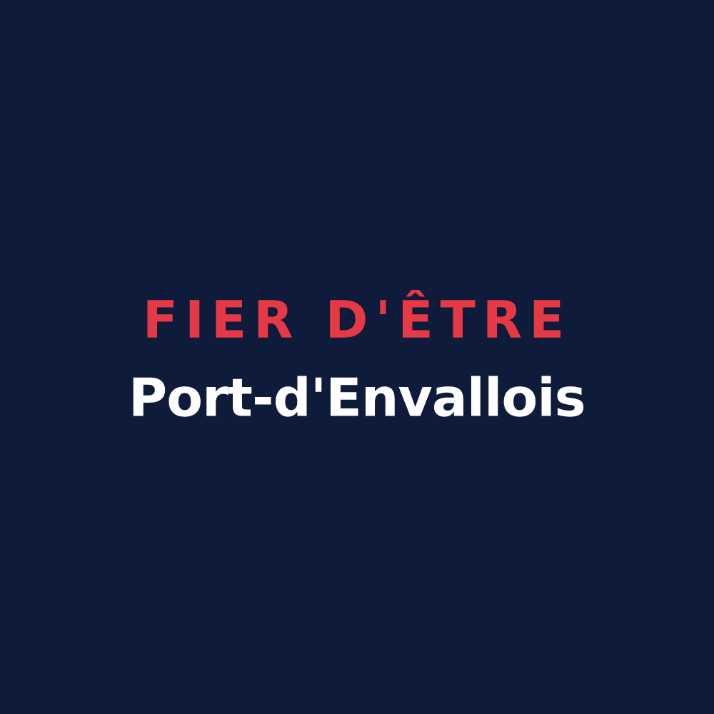 T-shirt « Fier d'être Port-d'Envallois » — design pour Port-d'Envaux