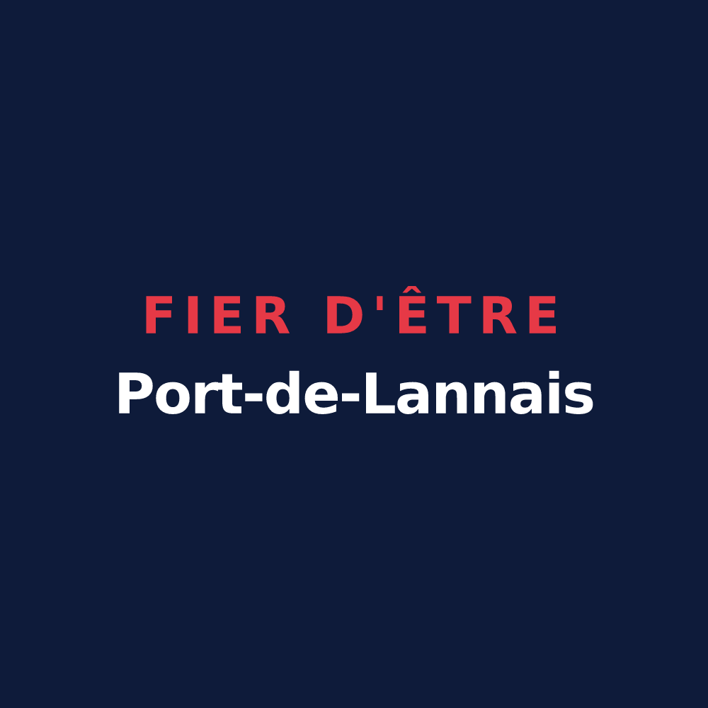 T-shirt « Fier d'être Port-de-Lannais » — design pour Port-de-Lanne