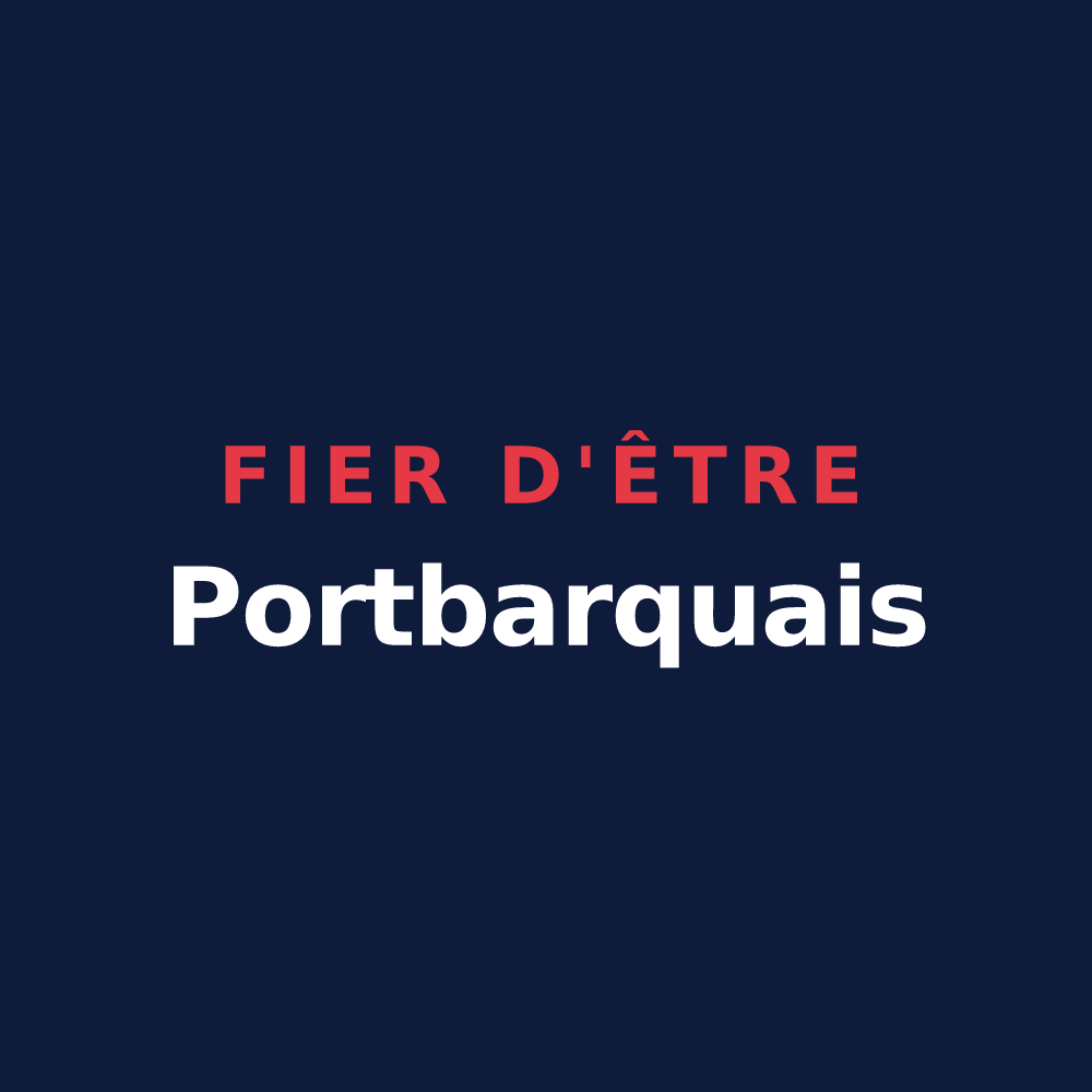 T-shirt « Fier d'être Portbarquais » — design pour Port-des-Barques