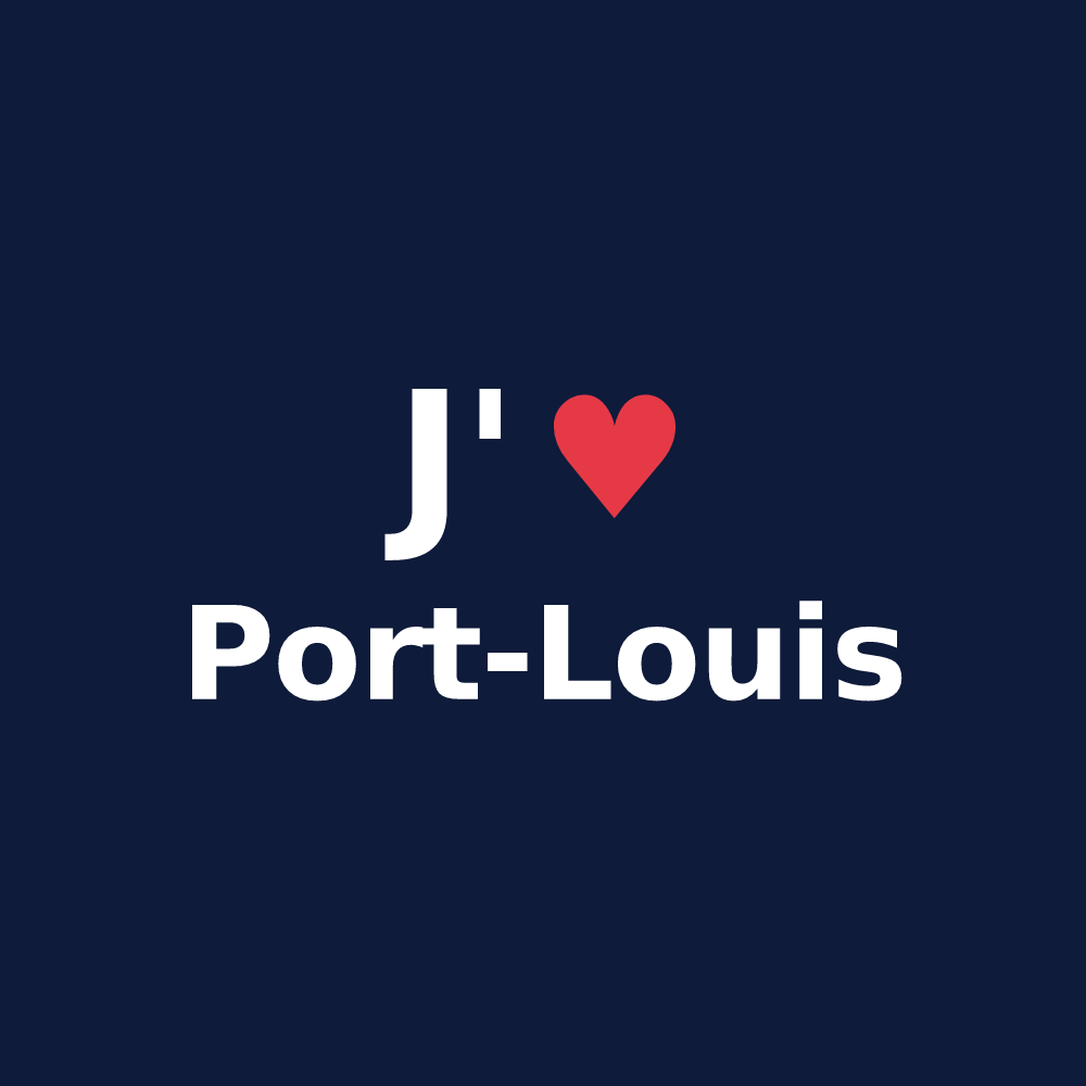 T-shirt personnalisé Port-Louis — design J'aime Port-Louis