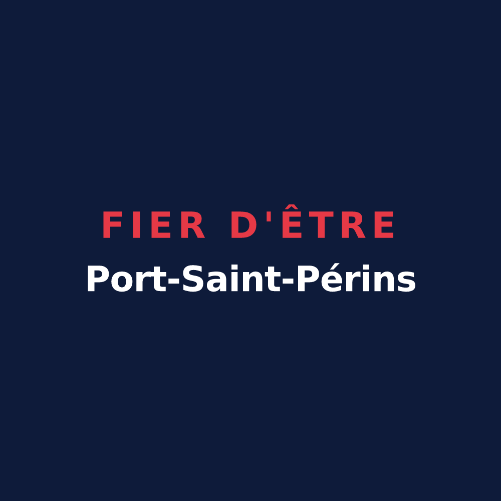 T-shirt « Fier d'être Port-Saint-Périns » — design pour Port-Saint-Père