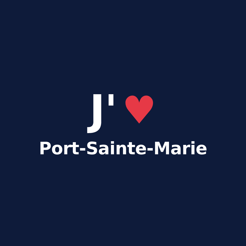 T-shirt personnalisé Port-Sainte-Marie — design J'aime Port-Sainte-Marie