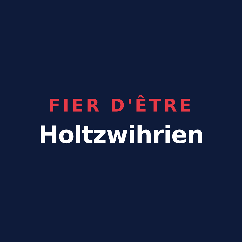 T-shirt « Fier d'être Holtzwihrien » — design pour Porte du Ried
