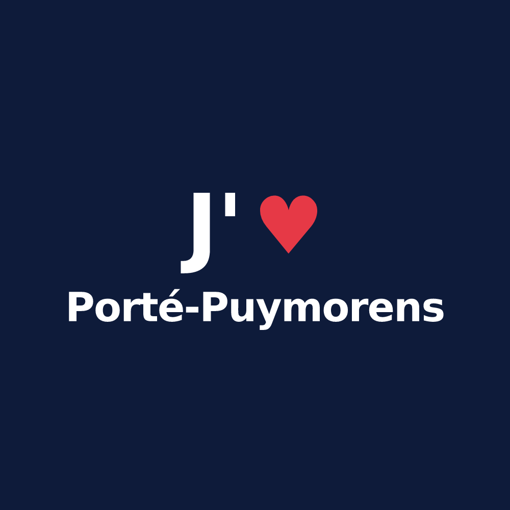 T-shirt personnalisé Porté-Puymorens — design J'aime Porté-Puymorens