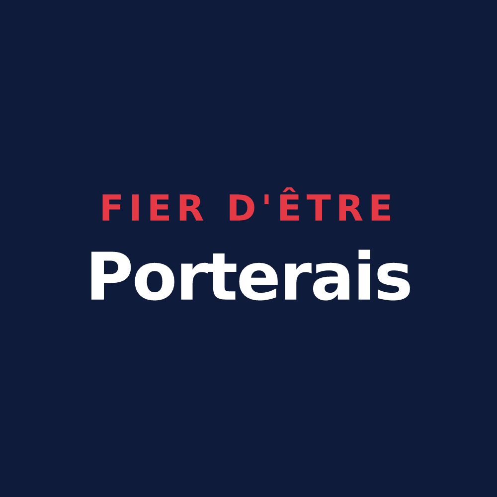 T-shirt « Fier d'être Porterais » — design pour Portet-d'Aspet