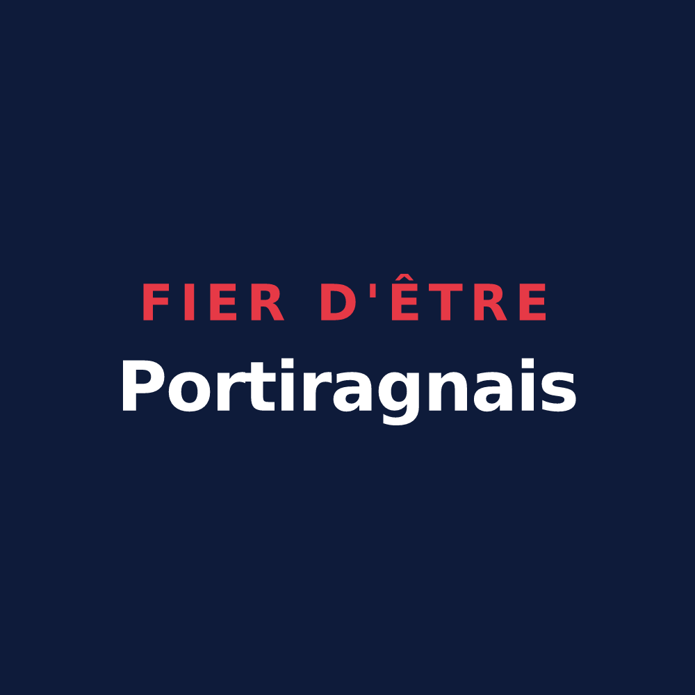 T-shirt « Fier d'être Portiragnais » — design pour Portiragnes
