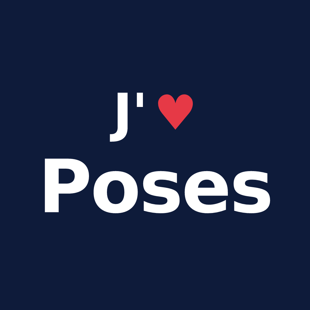 T-shirt personnalisé Poses — design J'aime Poses