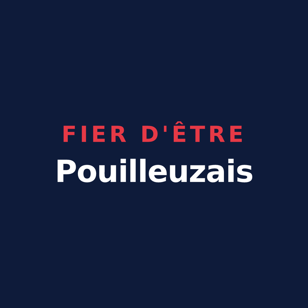 T-shirt « Fier d'être Pouilleuzais » — design pour Pouillé