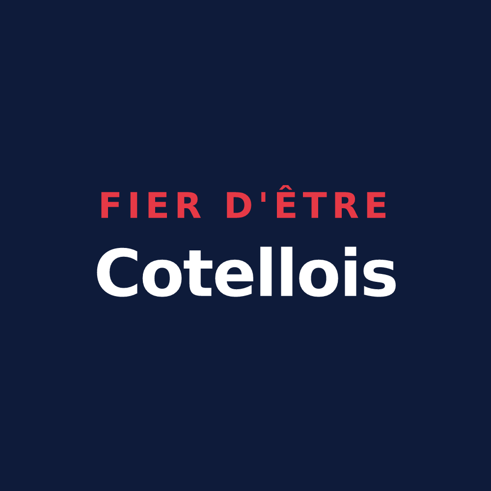 T-shirt « Fier d'être Cotellois » — design pour Pouillé-les-Côteaux