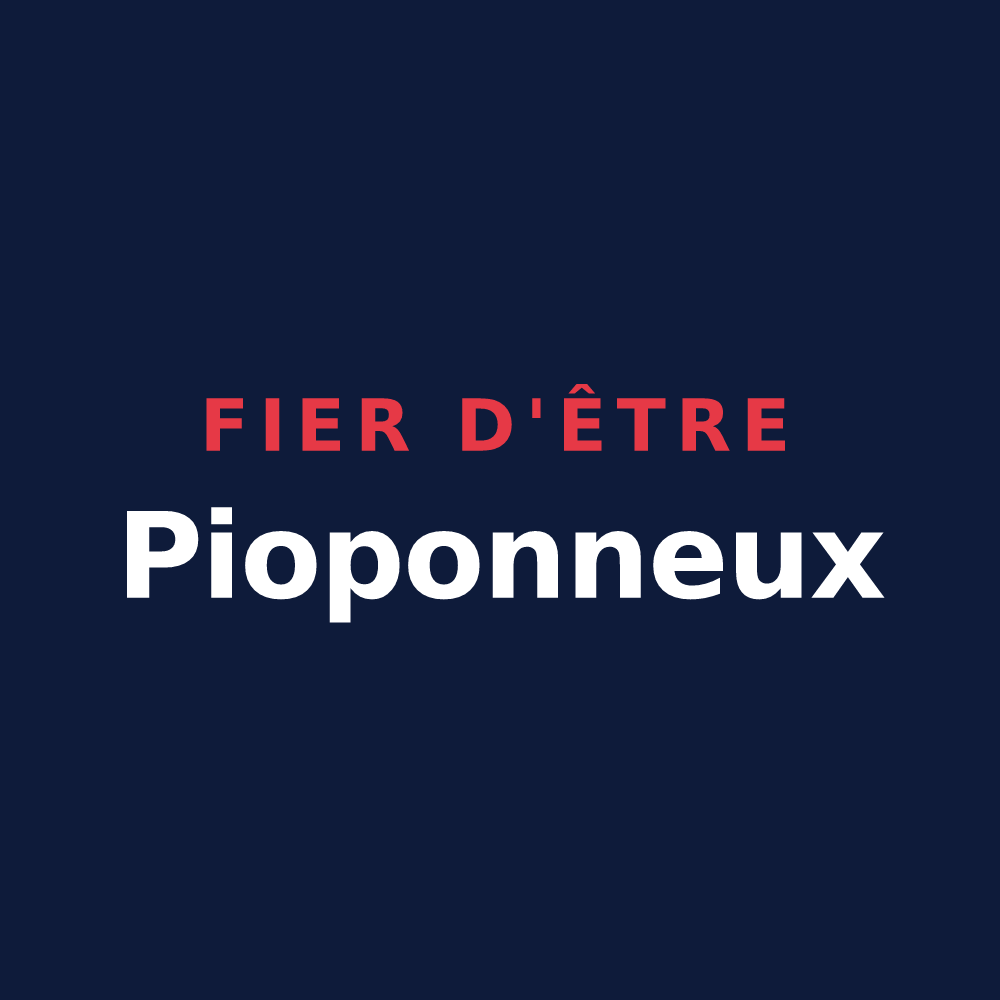 T-shirt « Fier d'être Pioponneux » — design pour Pournoy-la-Chétive