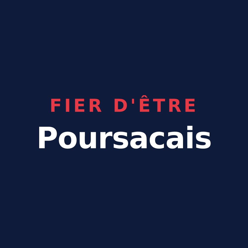 T-shirt « Fier d'être Poursacais » — design pour Poursac