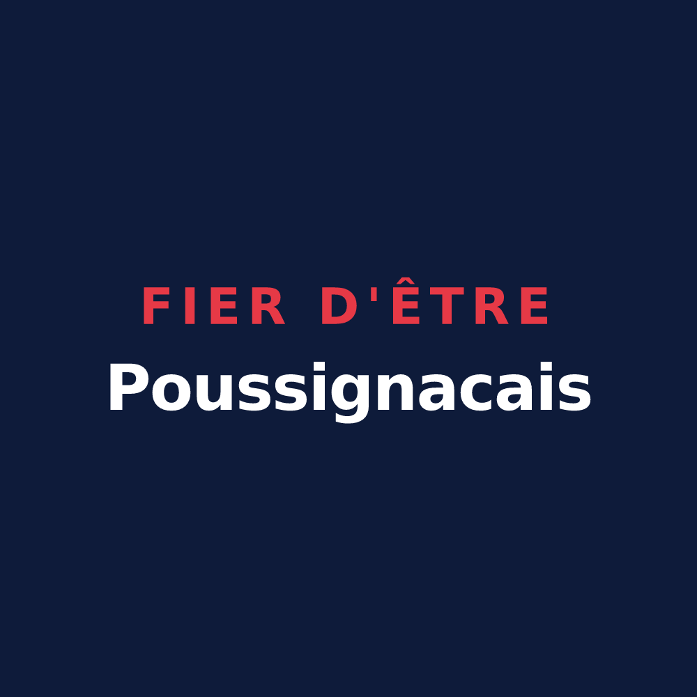 T-shirt « Fier d'être Poussignacais » — design pour Poussignac