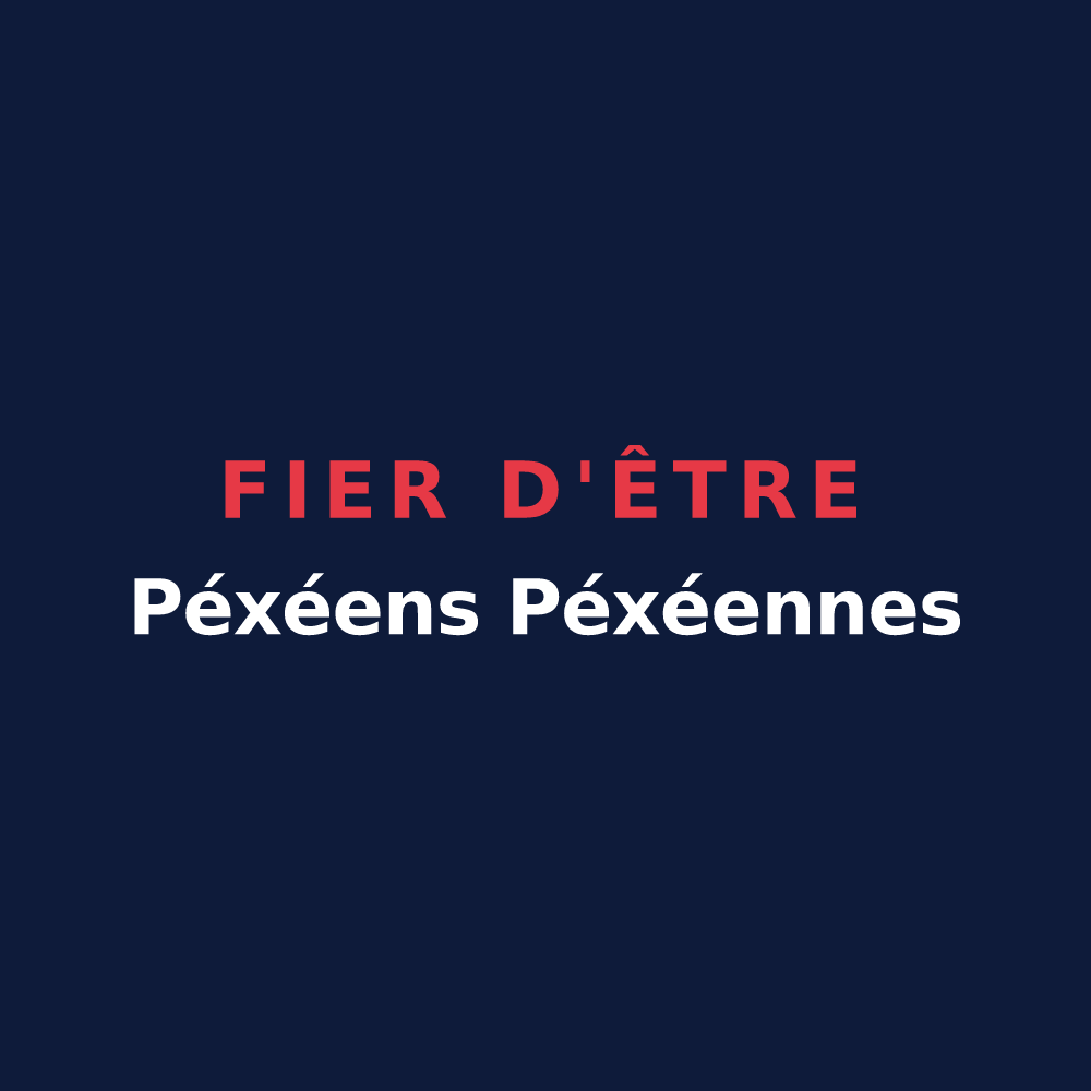 T-shirt « Fier d'être Péxéens Péxéennes » — design pour Pouxeux