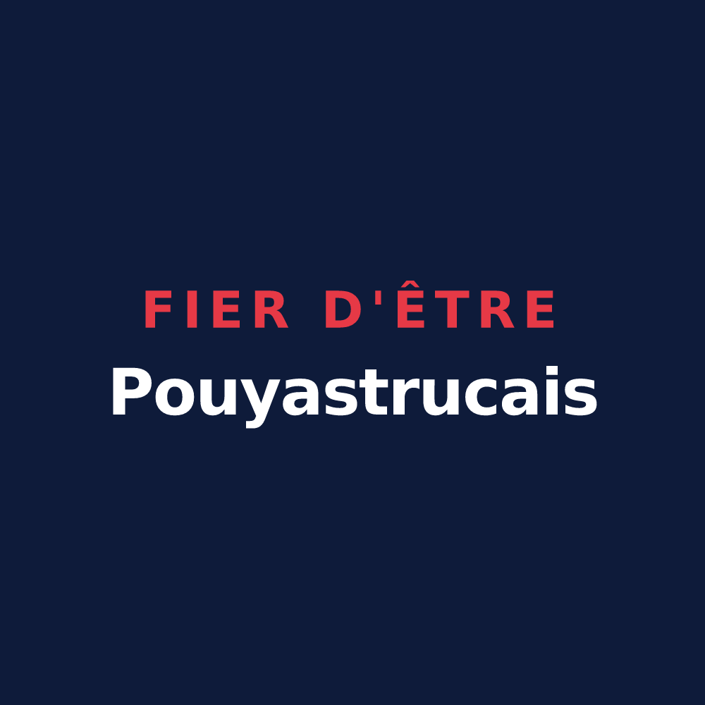 T-shirt « Fier d'être Pouyastrucais » — design pour Pouyastruc