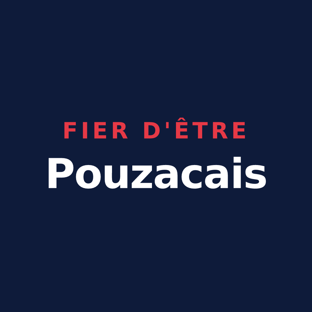 T-shirt « Fier d'être Pouzacais » — design pour Pouzac