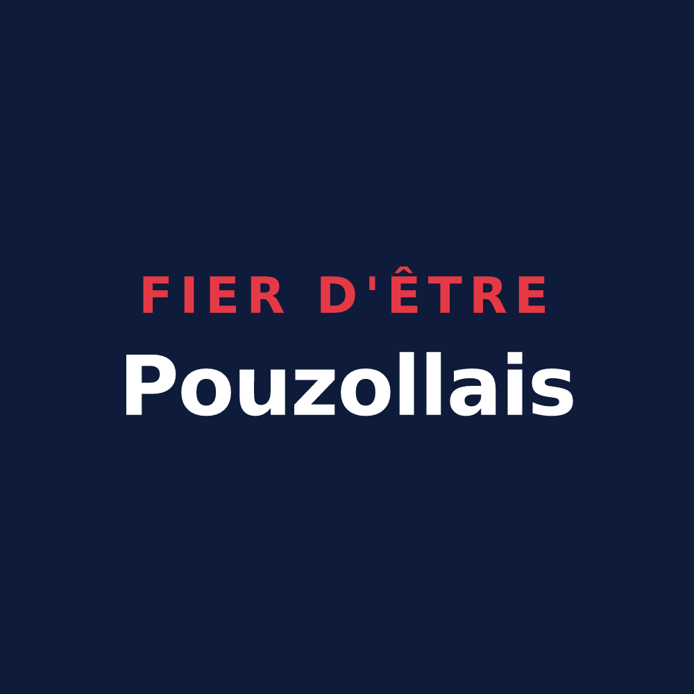 T-shirt « Fier d'être Pouzollais » — design pour Pouzolles