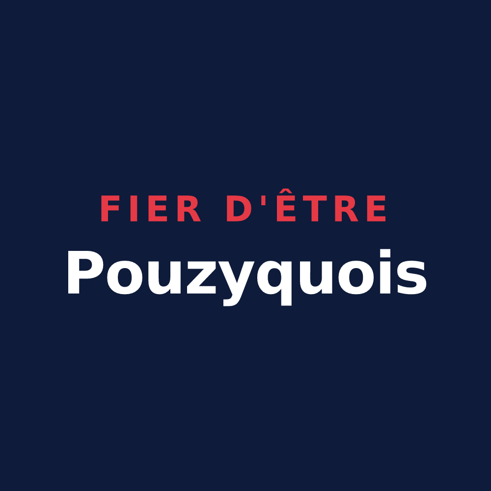 T-shirt « Fier d'être Pouzyquois » — design pour Pouzy-Mésangy