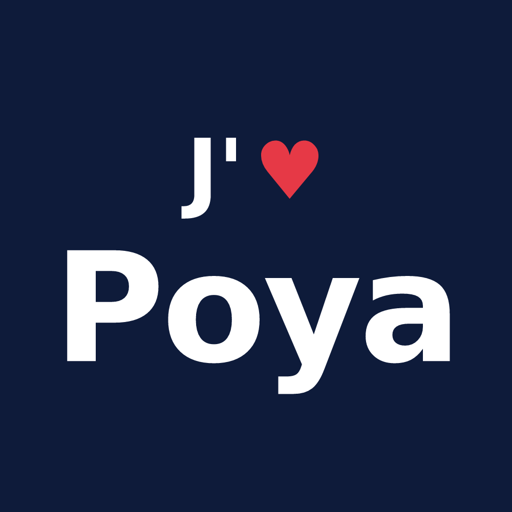 T-shirt personnalisé Poya — design J'aime Poya