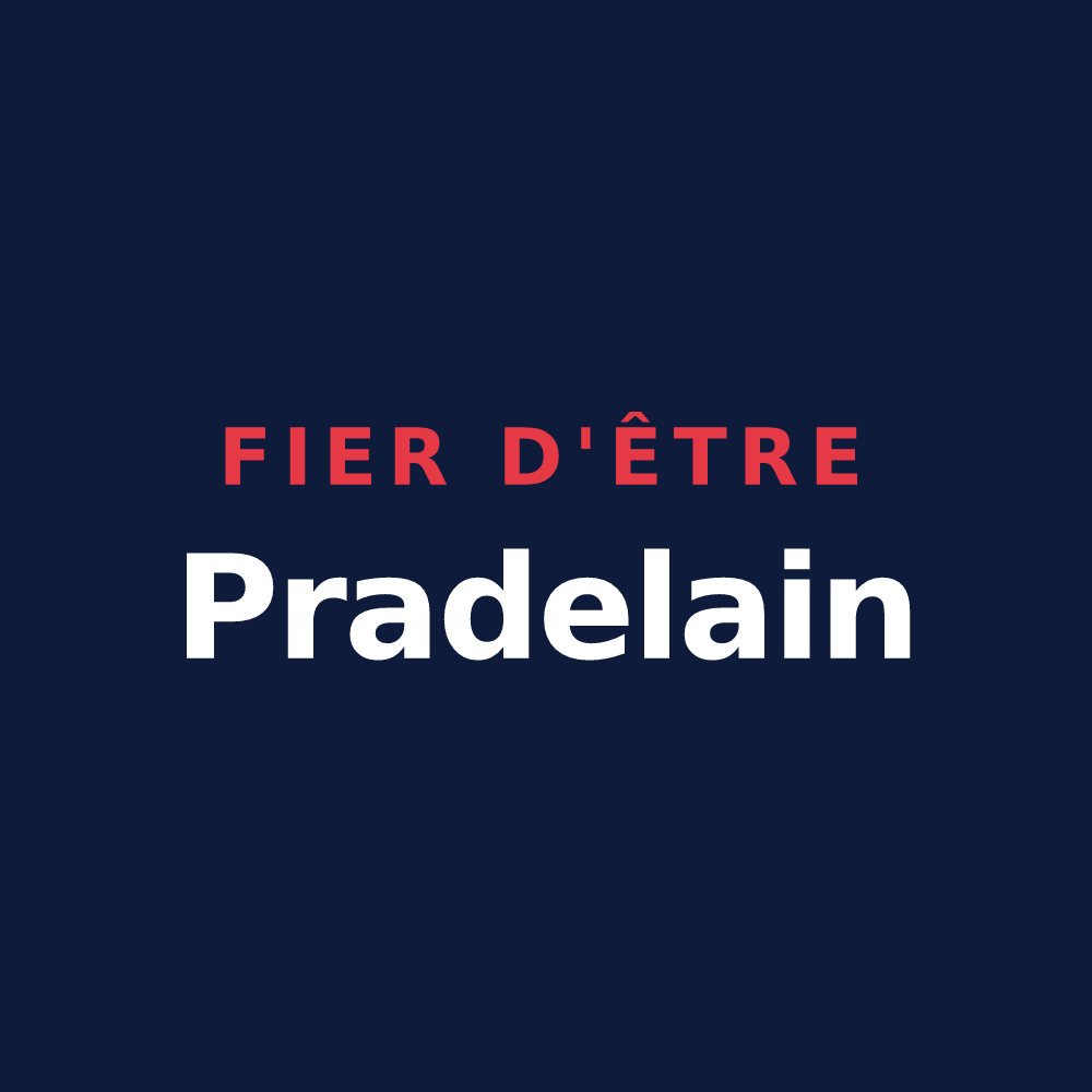 T-shirt « Fier d'être Pradelain » — design pour Prades-d'Aubrac