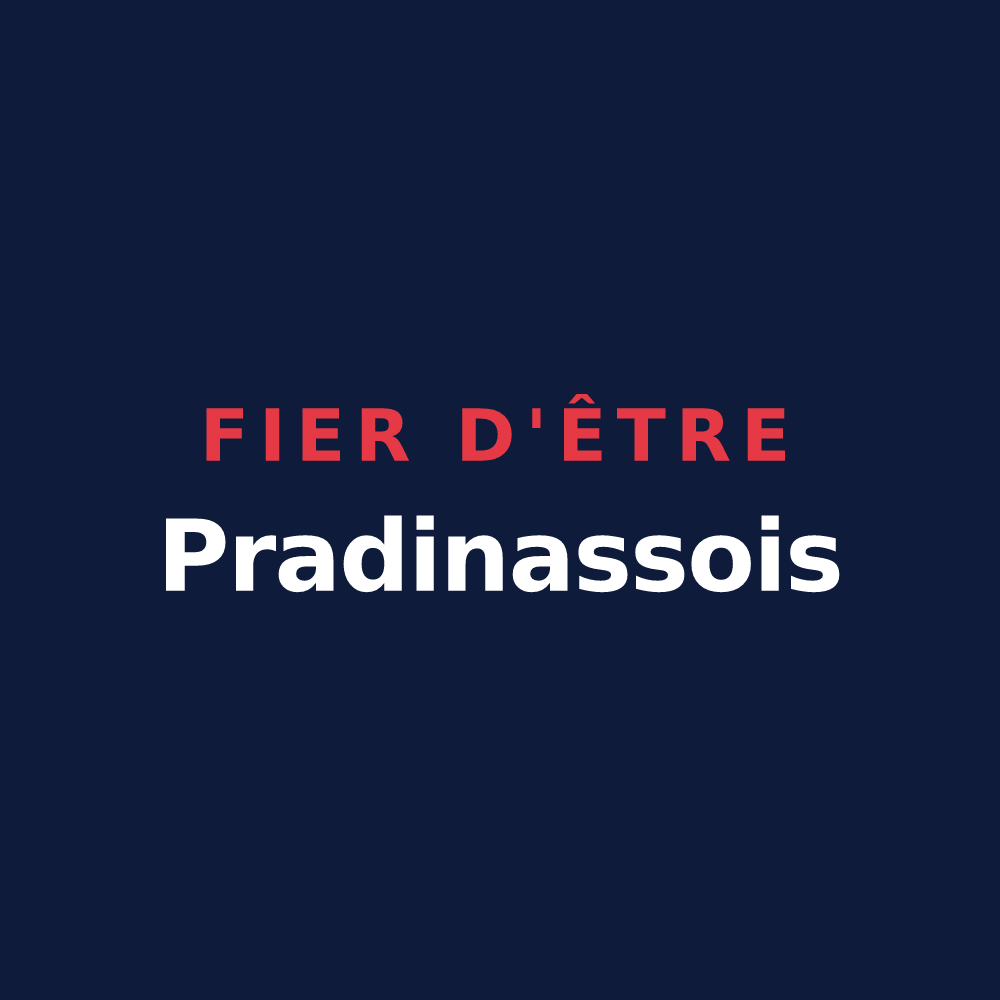 T-shirt « Fier d'être Pradinassois » — design pour Pradinas
