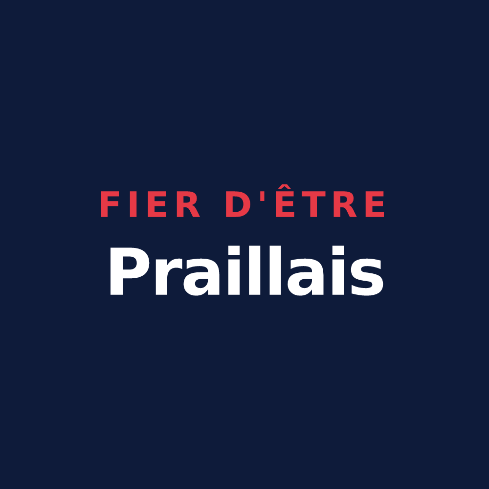 T-shirt « Fier d'être Praillais » — design pour Prailles-La Couarde