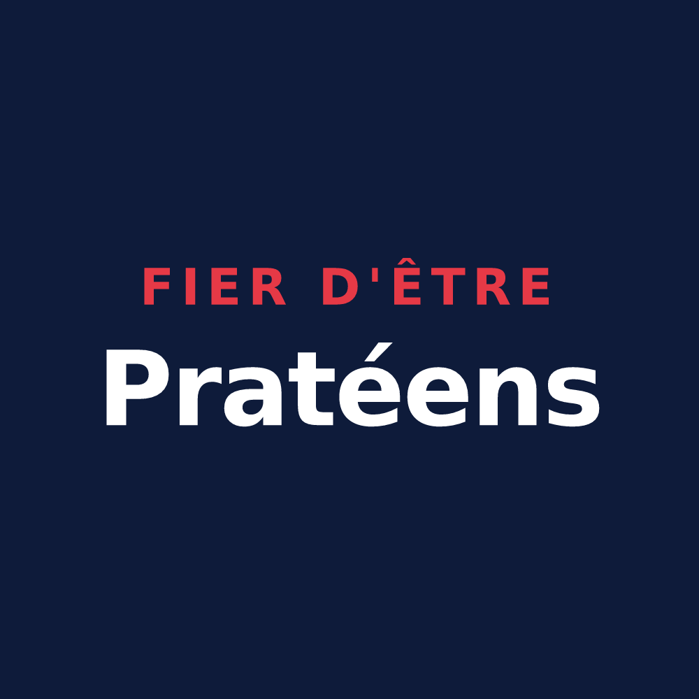 T-shirt « Fier d'être Pratéens » — design pour Prat-Bonrepaux