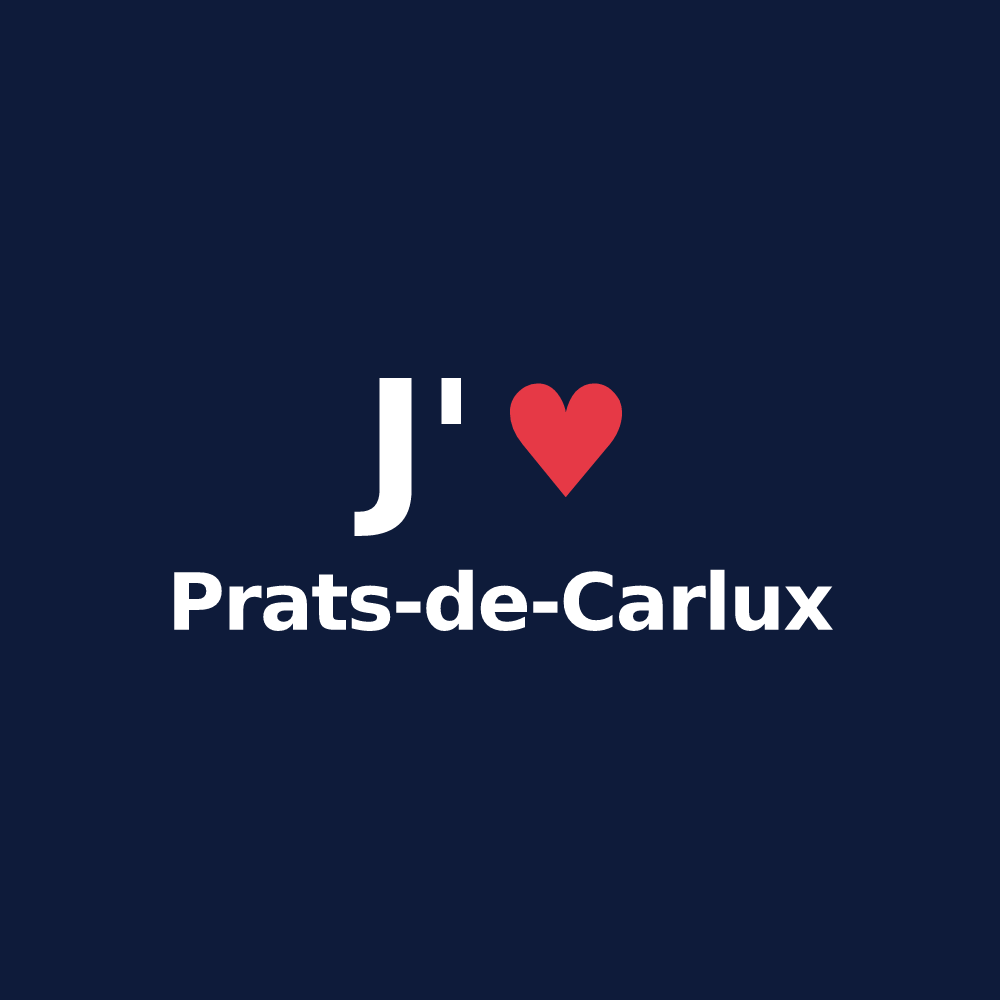 T-shirt personnalisé Prats-de-Carlux — design J'aime Prats-de-Carlux