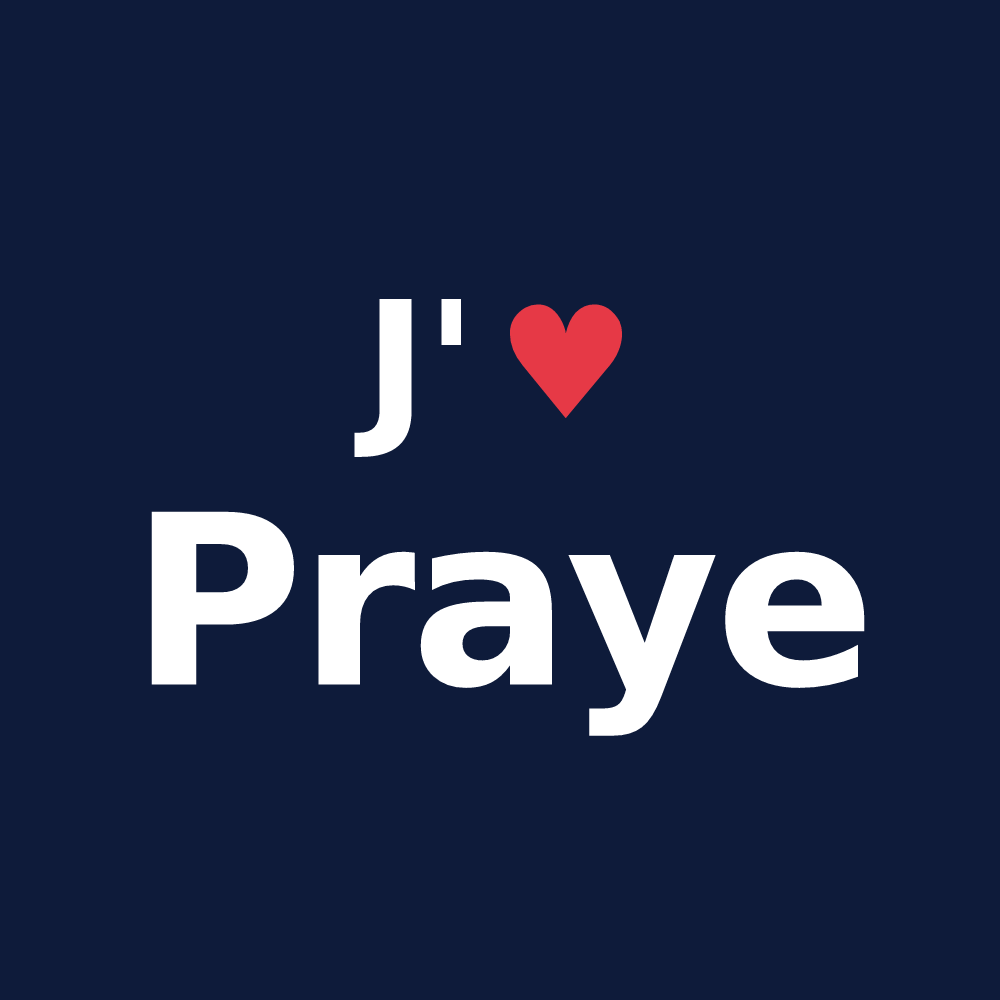 T-shirt personnalisé Praye — design J'aime Praye