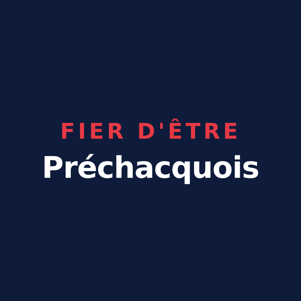 T-shirt « Fier d'être Préchacquois » — design pour Préchacq-les-Bains