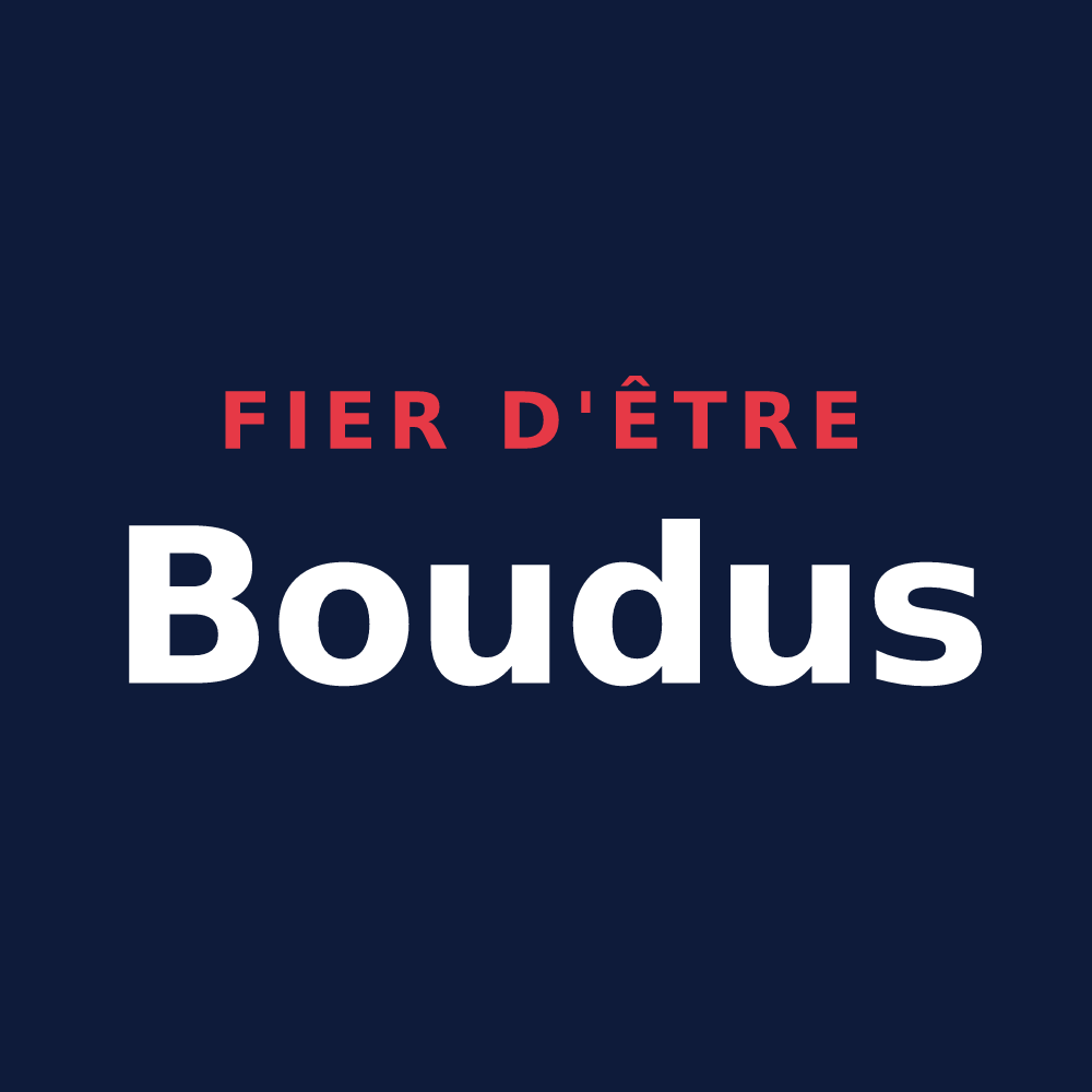 T-shirt « Fier d'être Boudus » — design pour Précy-Notre-Dame