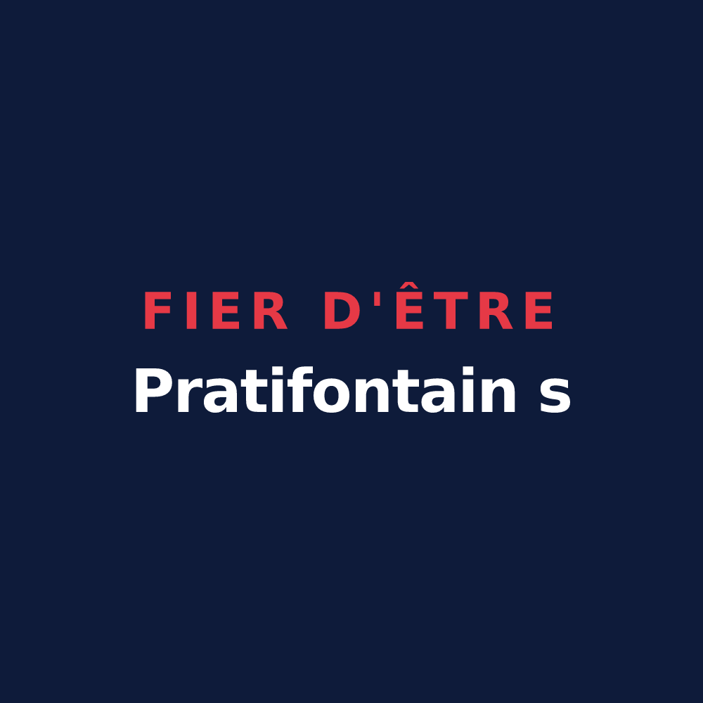 T-shirt « Fier d'être Pratifontain s » — design pour Préfontaines