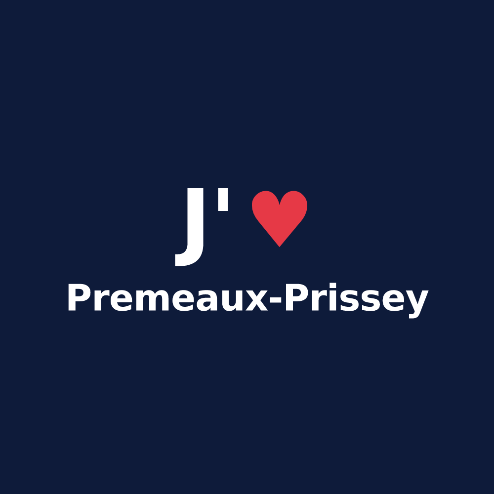 T-shirt personnalisé Premeaux-Prissey — design J'aime Premeaux-Prissey