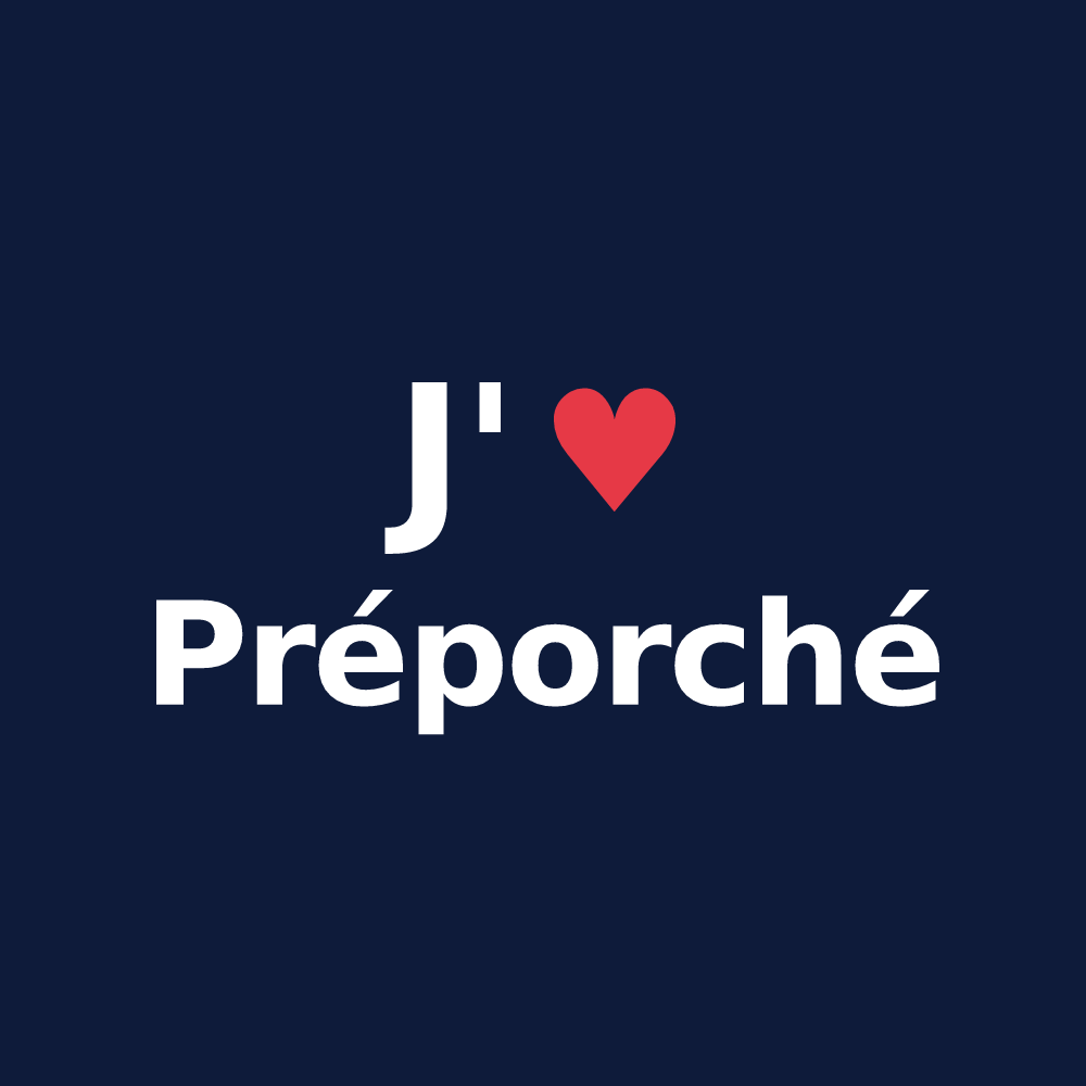 T-shirt personnalisé Préporché — design J'aime Préporché