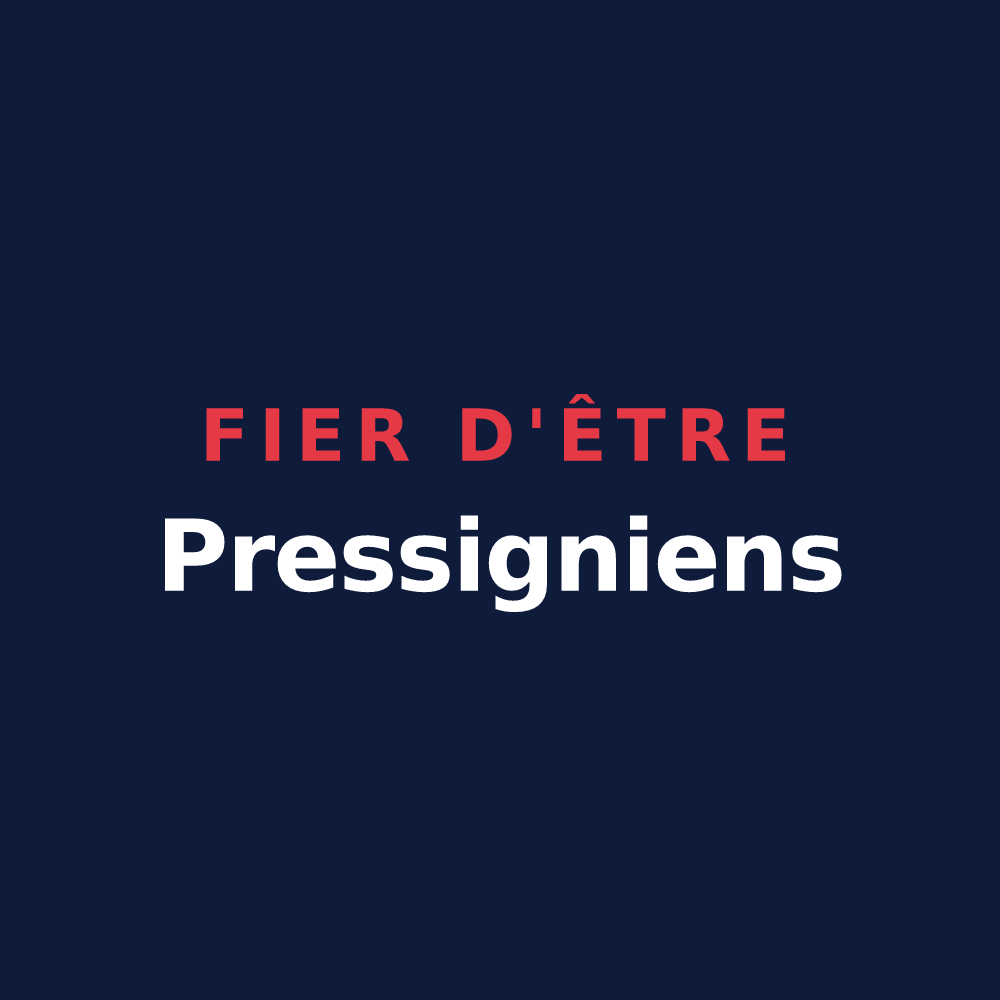 T-shirt « Fier d'être Pressigniens » — design pour Pressigny-les-Pins