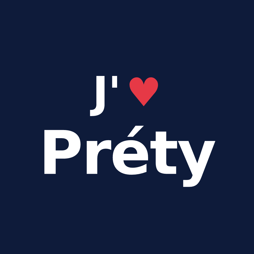 T-shirt personnalisé Préty — design J'aime Préty