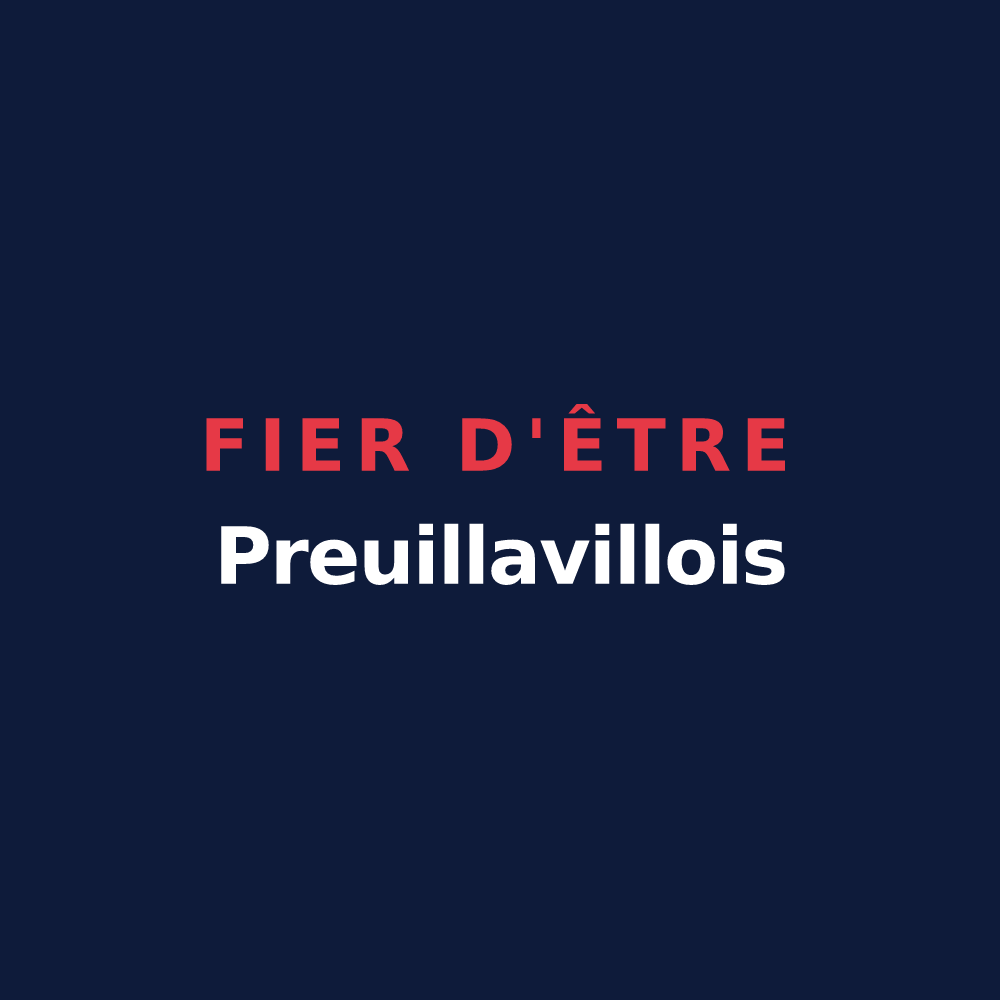T-shirt « Fier d'être Preuillavillois » — design pour Preuilly-la-Ville