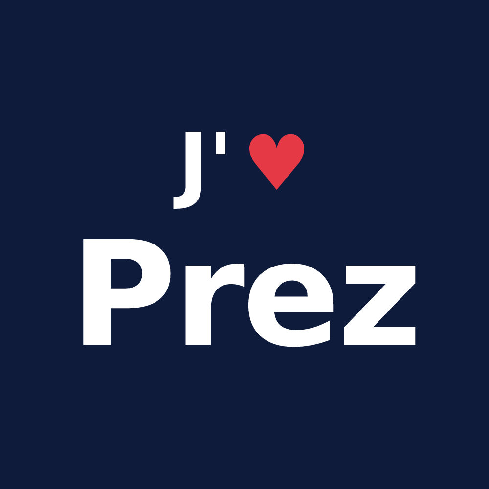 T-shirt personnalisé Prez — design J'aime Prez